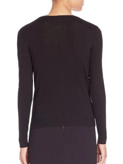 Shop Altuzarra Powell Sequined Wool Top In Black