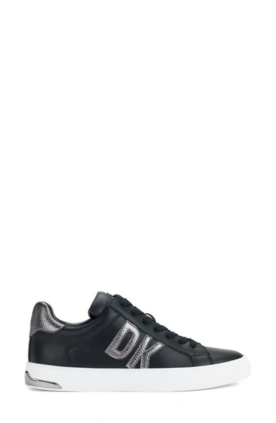 Shop Dkny Abeni Sneaker In Black/ Dk Gunmetal