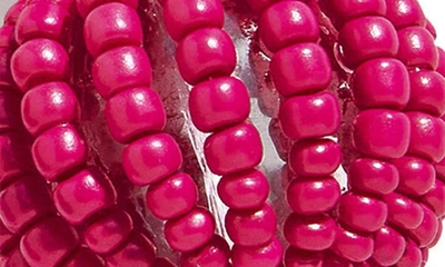 Shop Baublebar Skylar Triple Beaded Drop Earrings In Pink