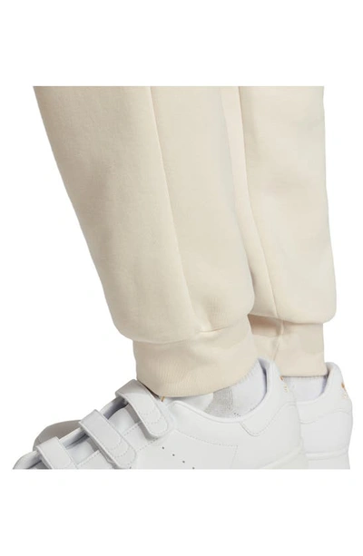 Shop Adidas Originals Trefoil Slim Fit Cotton Blend Sweatpants In Wonder White