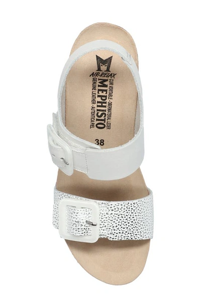 Shop Mephisto Lissia Wedge Sandal In White