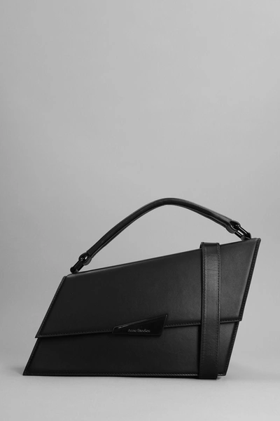 Shop Acne Studios Distrortion Shoulder Bag In Black Leather