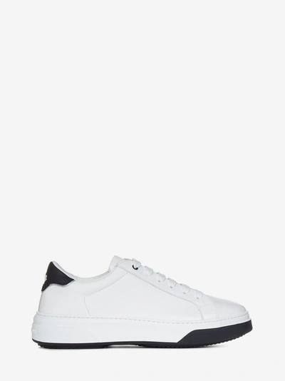 Shop Dsquared2 Bumper Sneakers In Bianco/nero