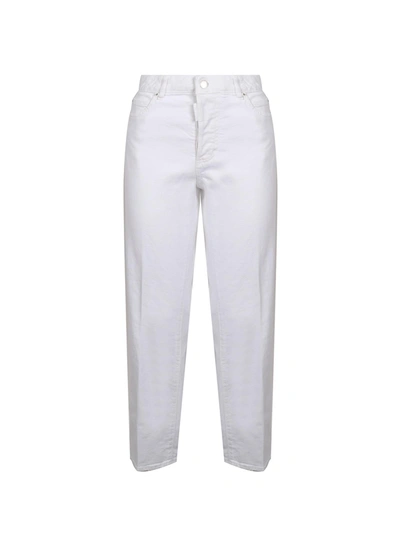 Shop Dsquared2 Straight Boston Jeans In White