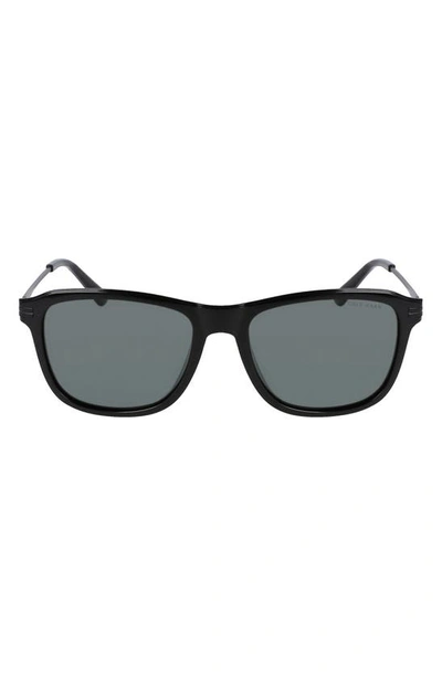 Shop Cole Haan 55mm Square Sunglasses In Black