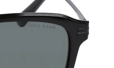 Shop Cole Haan 55mm Square Sunglasses In Black