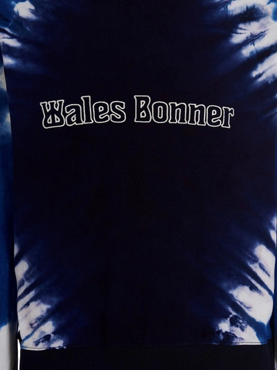 Wales Bonner Embroidered Logo Sweatshirt Tie Dye