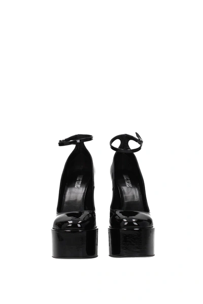 Shop Paris Texas Sandals Nancy Patent Leather Black