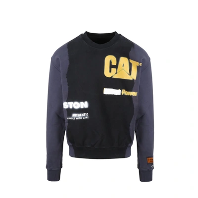 Shop Heron Preston Cotton Logo Sweatshirt In Black