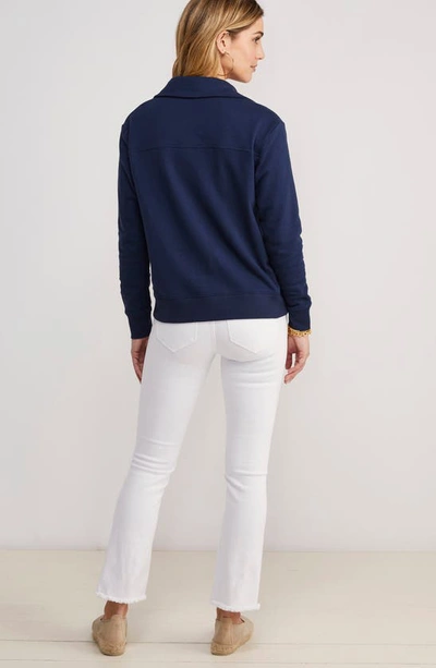 Shop Vineyard Vines Cotton Polo Sweatshirt In Nautical Navy