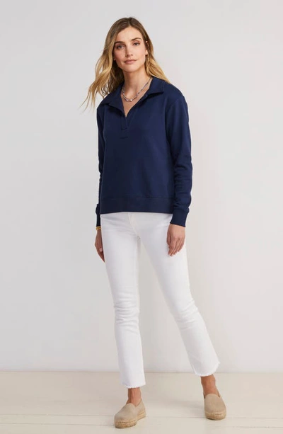 Shop Vineyard Vines Cotton Polo Sweatshirt In Nautical Navy