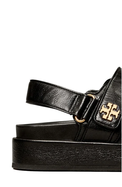 Tory Burch Kira Leather Dual-band Sport Sandals In Perfect Black