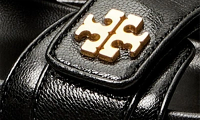 Tory Burch Kira Leather Dual-band Sport Sandals In Perfect Black