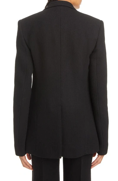 Shop Chloé Open Front Wool & Cashmere Blazer In 001-black