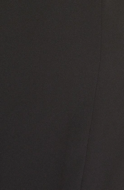Shop Brandon Maxwell Brynn Zipper Detail Silk Ruffle Dress In Black