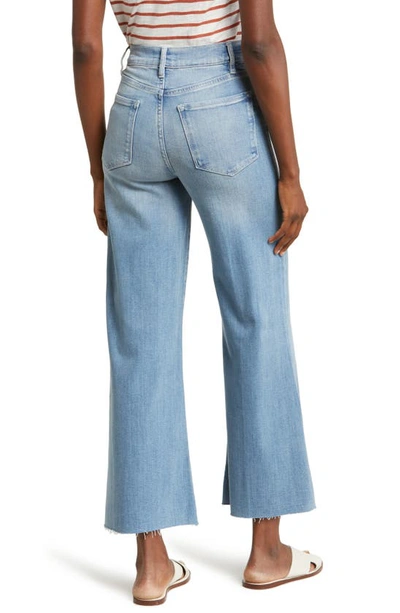 Frame Le Palazzo High Rise Cropped Wide Leg Jeans In Galeston In Galeston