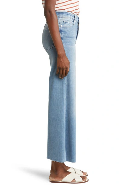 Frame Le Palazzo High Rise Cropped Wide Leg Jeans In Galeston In Galeston