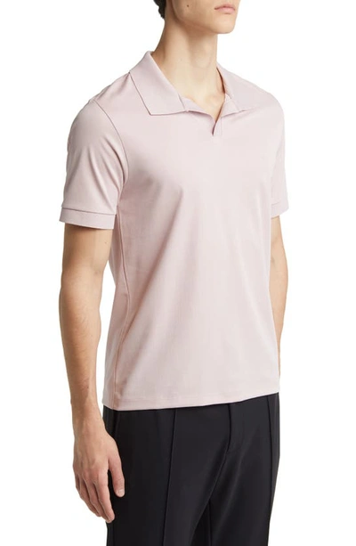 Shop Theory Malden Johnny Collar Polo In Viola