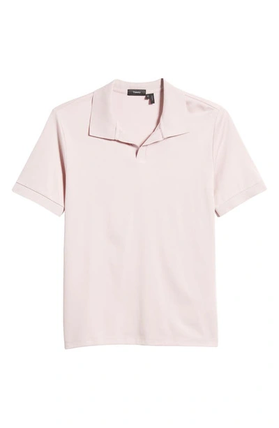 Shop Theory Malden Johnny Collar Polo In Viola