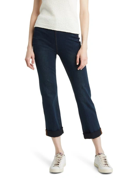 Lyssé Stretch Cotton Boyfriend Jeans In Indigo