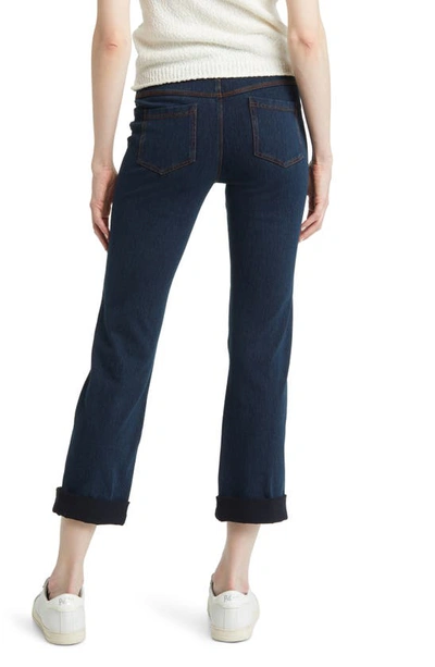 Shop Lyssé Boyfriend High Rise Denim Jeans In Indigo