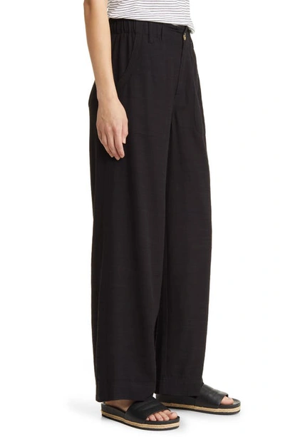 Shop Wit & Wisdom Sky Rise Wide Leg Pants In Black