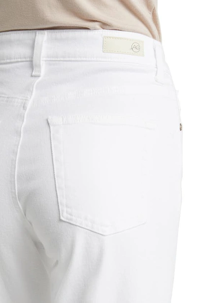 Shop Ag Saige High Waist Ankle Wide Leg Jeans In Modern White