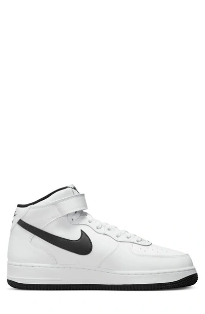 Shop Nike Air Force 1 Mid '07 Sneaker In White/ Black/ White
