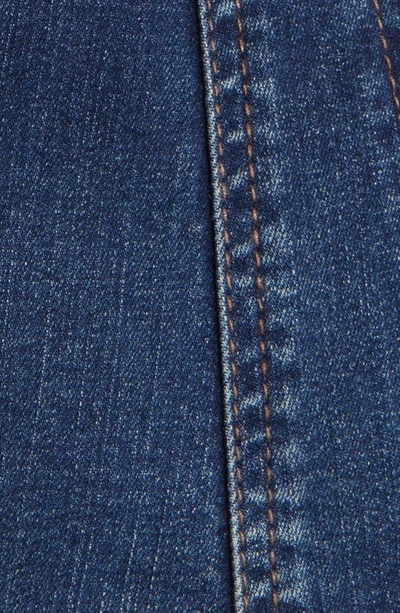 Wit & Wisdom Peplum Denim Jacket In Blue