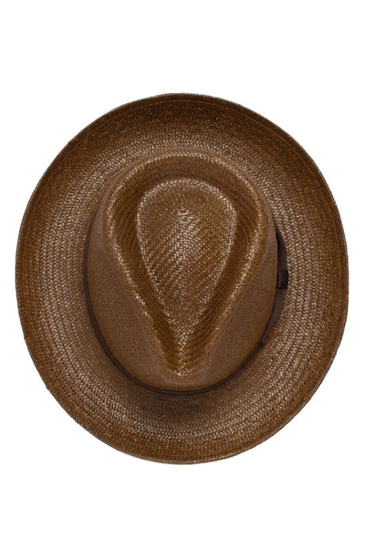 Shop Goorin Bros First & Foremost Woven Straw Hat In Brown