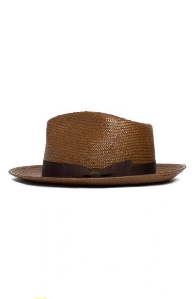 Shop Goorin Bros First & Foremost Woven Straw Hat In Brown