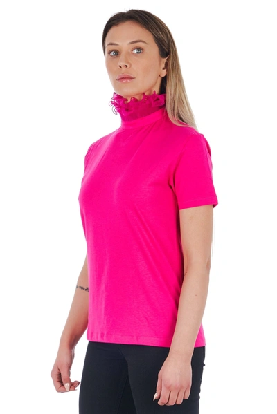 Shop Frankie Morello Pink Cotton Tops &amp; Women's T-shirt