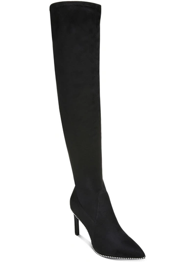 Shop Bar Iii Milliee Womens Tall Dressy Over-the-knee Boots In Black