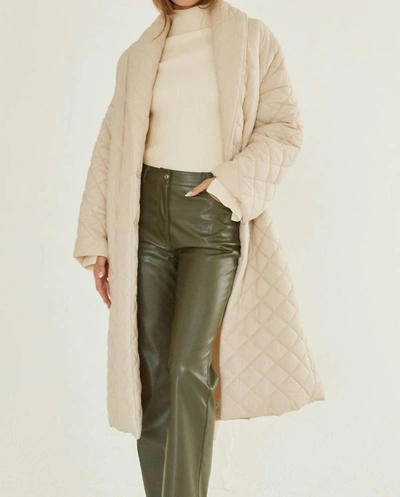 Crescent Adeline Quilted Puffer Wrap Coat