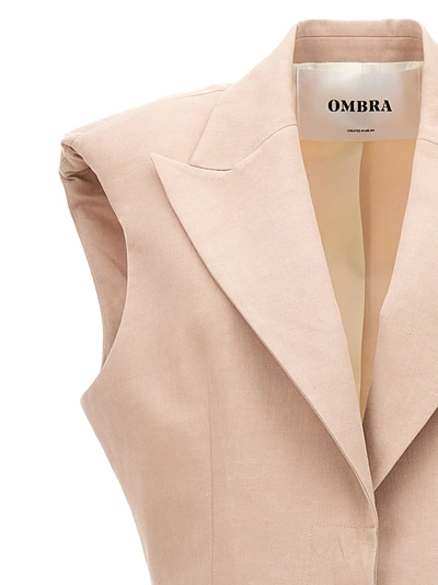 Shop Ombra Milano N°4' Long Vest Jackets Pink