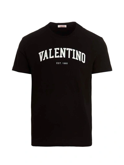 Shop Valentino Featuring Logo Print T-shirt White/black