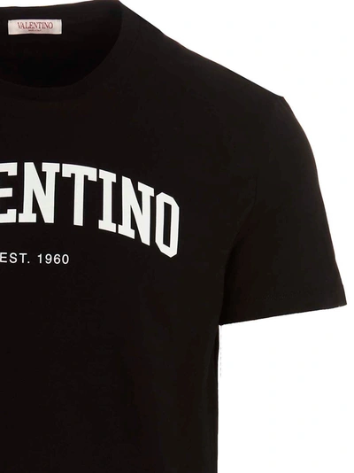 Shop Valentino Featuring Logo Print T-shirt White/black