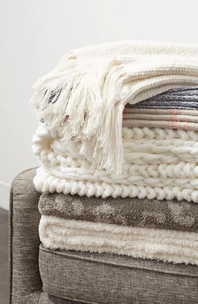 Shop Barefoot Dreams Cozychic™ Throw Blanket In Pearl