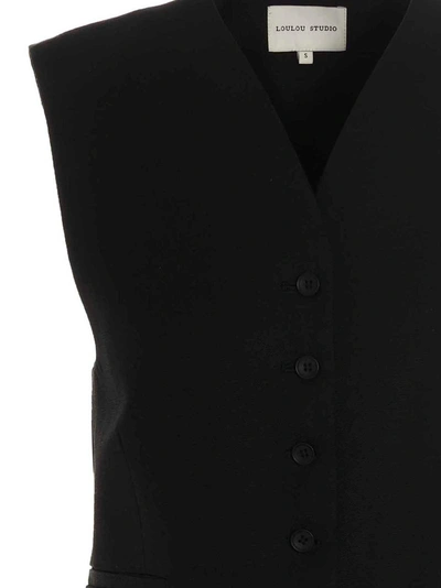 Shop Loulou Studio 'arup' Vest In Black