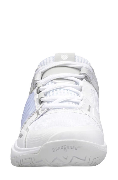 Shop K-swiss Ultrashot Team Tennis Shoe In White/lunar Rock/silver