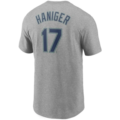 Shop Nike Mitch Haniger Gray Seattle Mariners Name & Number T-shirt