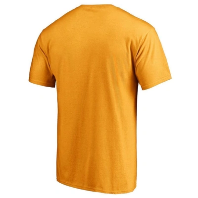 Shop Fanatics Branded Gold Golden State Warriors Primary Team Logo T-shirt