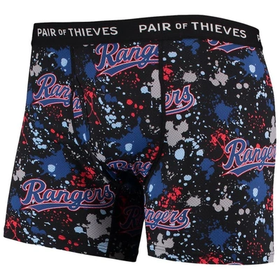 Pair Of Thieves Royal/black Texas Rangers Super Fit 2-pack Boxer