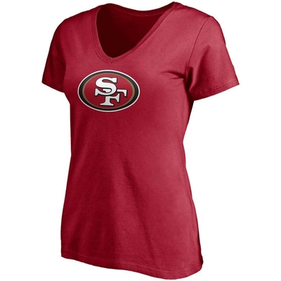 Shop Fanatics Branded Nick Bosa Scarlet San Francisco 49ers Player Icon Name & Number V-neck T-shirt