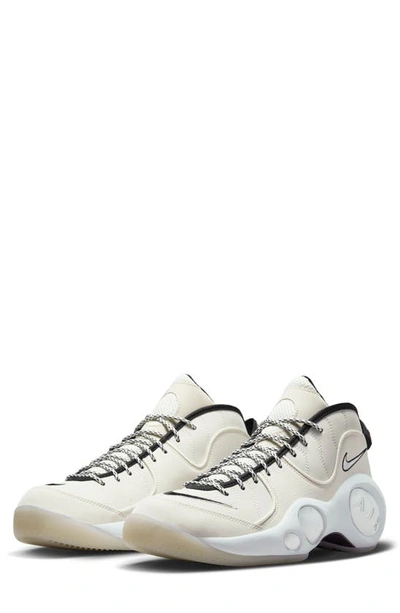 Shop Nike Air Zoom Flight 95 Basketball Sneaker In Sail/ White/ Pale Ivory/ Black