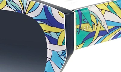 Shop Kate Spade Paisleigh 55mm Gradient Cat Eye Sunglasses In Blue Pattern/ Grey