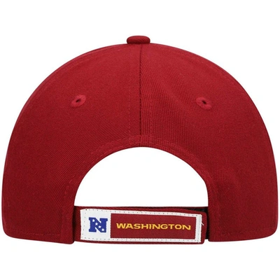 Shop New Era Youth  Burgundy Washington Football Team Wordmark League 9forty Adjustable Hat