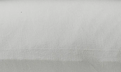 Shop Coyuchi Crinkled Organic Cotton Percale Sheet Set In Undyed W/ Indigo-mid Gray