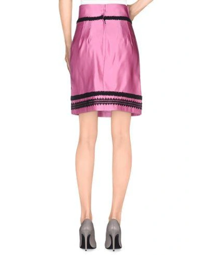 Shop Dolce & Gabbana Knee Length Skirt In Pink