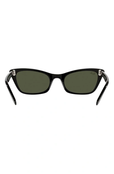 Shop Ray Ban Ray-ban Lady Burbank 55mm Cat Eye Sunglasses In Black